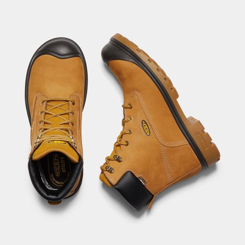 Botas De Trabajo Keen Baltimore 6" Waterproof Steel Toe Para Hombre Marrom - Botas Keen Mexico (7521